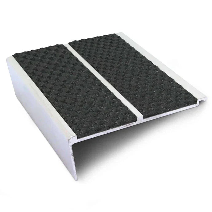 Tredsafe Rakeback Stair Edge Profile 93 × 32mm with Dual Grip Insert Channels
