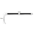 Bullnose Twin-Insert Aluminium Non Slip Stair Nosing 100 × 39mm