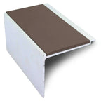 60 x 55mm Straight-Edge Aluminium Stair Nosing with Anti-Slip Insert