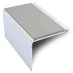 60 x 55mm Straight-Edge Aluminium Stair Nosing with Anti-Slip Insert