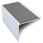 60 x 55mm Straight-Edge Aluminium Stair Nosing with Anti-Slip Insert
