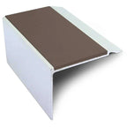 72 x 55mm Aluminium Stair Edge with Non-Slip Grip for High-Traffic Areas