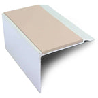 72 x 55mm Aluminium Stair Edge with Non-Slip Grip for High-Traffic Areas