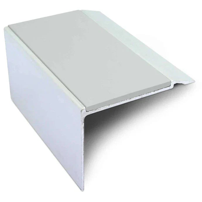 72 x 55mm Aluminium Stair Edge with Non-Slip Grip for High-Traffic Areas