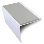 60 x 55mm Heavy Duty Aluminium Rakeback Stair Nosing with Anti-Slip Surface