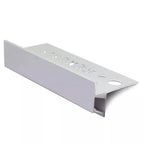 2.8m Tile-In LED Stair Nosing in Matt Silver Aluminium, 9mm or 11mm Depth with Frosted Diffuser