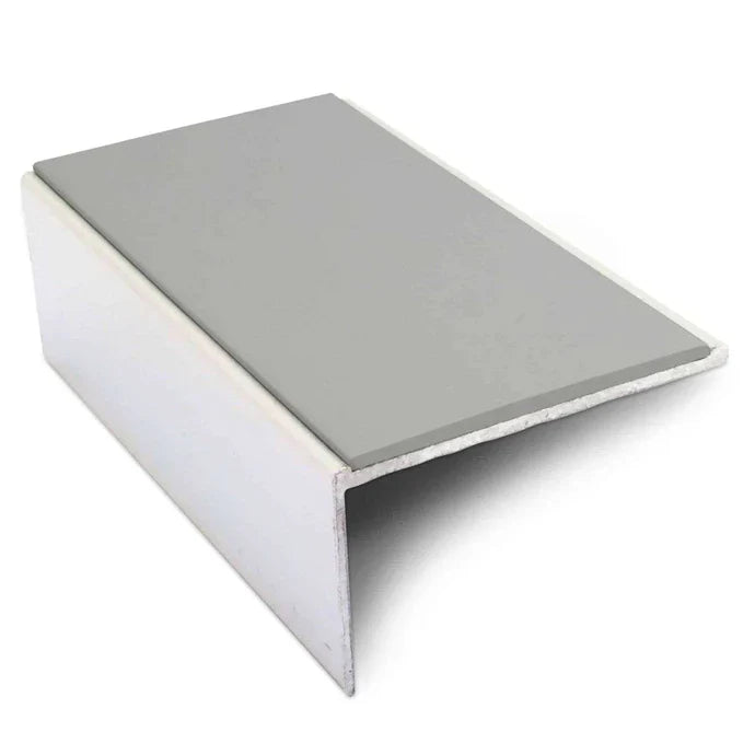 56 x 32mm Non Slip Aluminium Stair Nosing with PVC Insert
