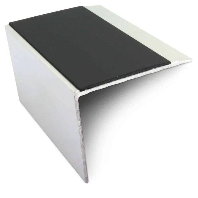 Aluminium Non-Slip Stair Edging 67 × 55mm with PVC Insert