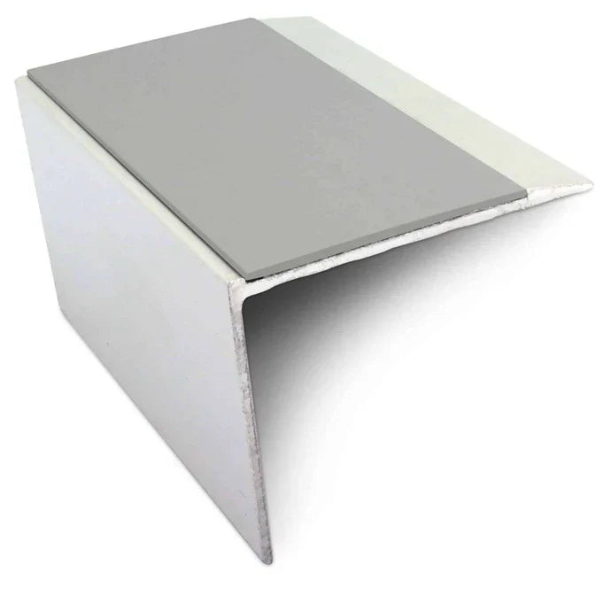 Aluminium Non-Slip Stair Edging 67 × 55mm with PVC Insert