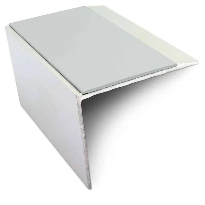 Aluminium Non-Slip Stair Edging 67 × 55mm with PVC Insert