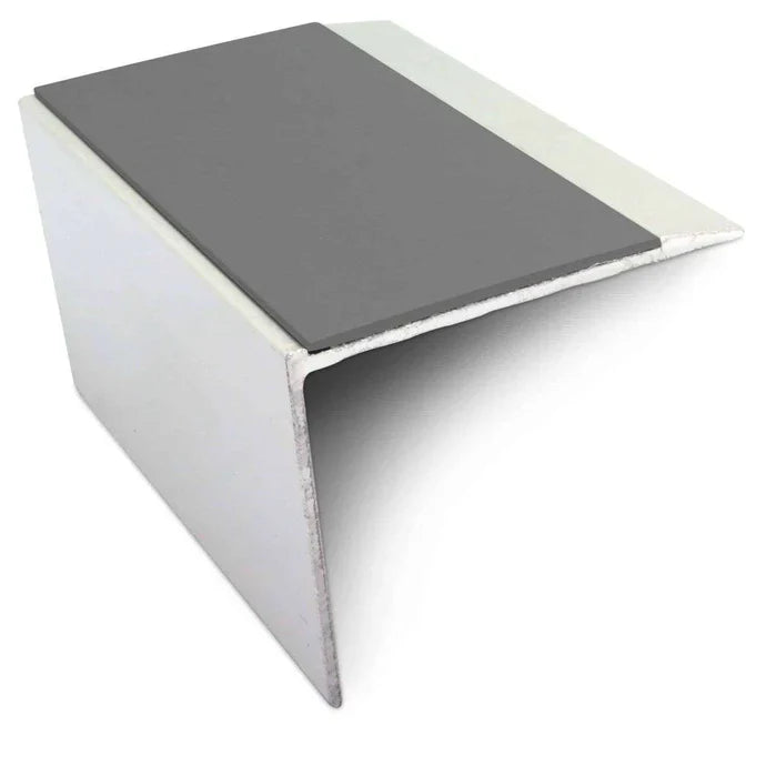 Aluminium Non-Slip Stair Edging 67 × 55mm with PVC Insert