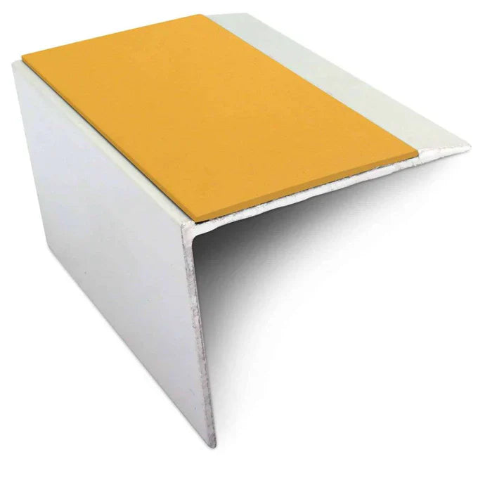 Aluminium Non-Slip Stair Edging 67 × 55mm with PVC Insert