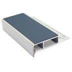 2.8m Slimline Aluminium Tile-In Stair Nosing 45 x 20mm with PVC Insert – 10mm or 12.5mm