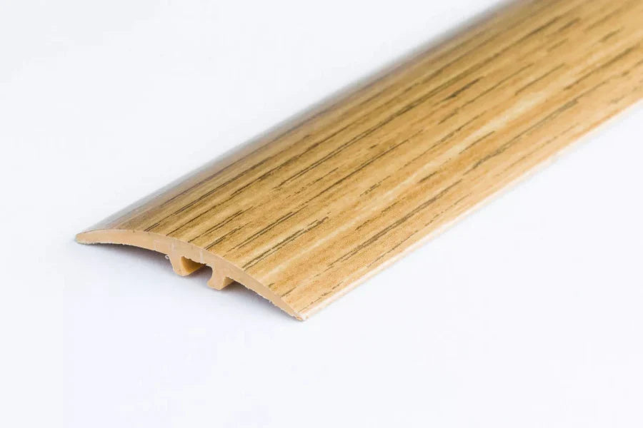 30mm Wood Effect UPVC Threshold Bar - 900mm Self-Adhesive Floor Transition Strip
