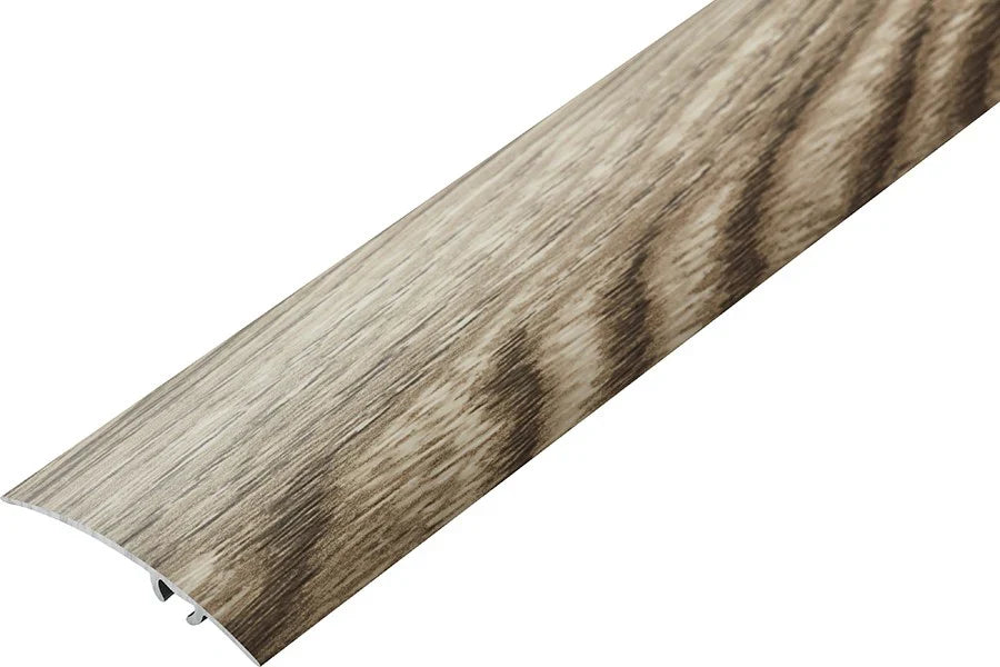 47mm Wood-Effect Aluminium Threshold Trim (930mm) – Self-Adhesive Door Strip for Laminate Joins