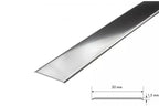 30mm Self-Adhesive Aluminium Threshold Strip (930mm) – Anodised Finish Floor Transition Trim