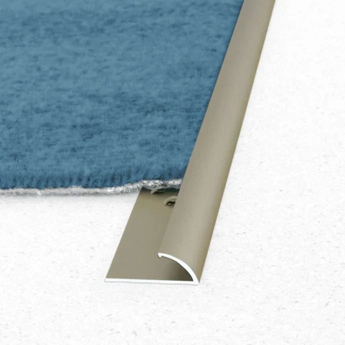 10mm Aluminium Carpet Edge Trim for Vinyl, Laminate & Tile Transitions