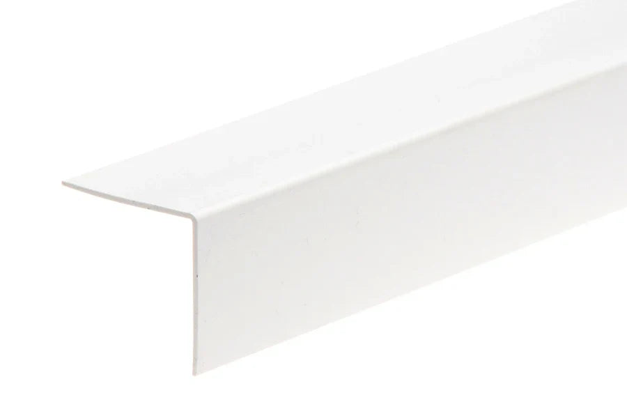 White PVC Corner Trim for Internal & External 90° Edges – Multiple Sizes, 1m and 2.48m