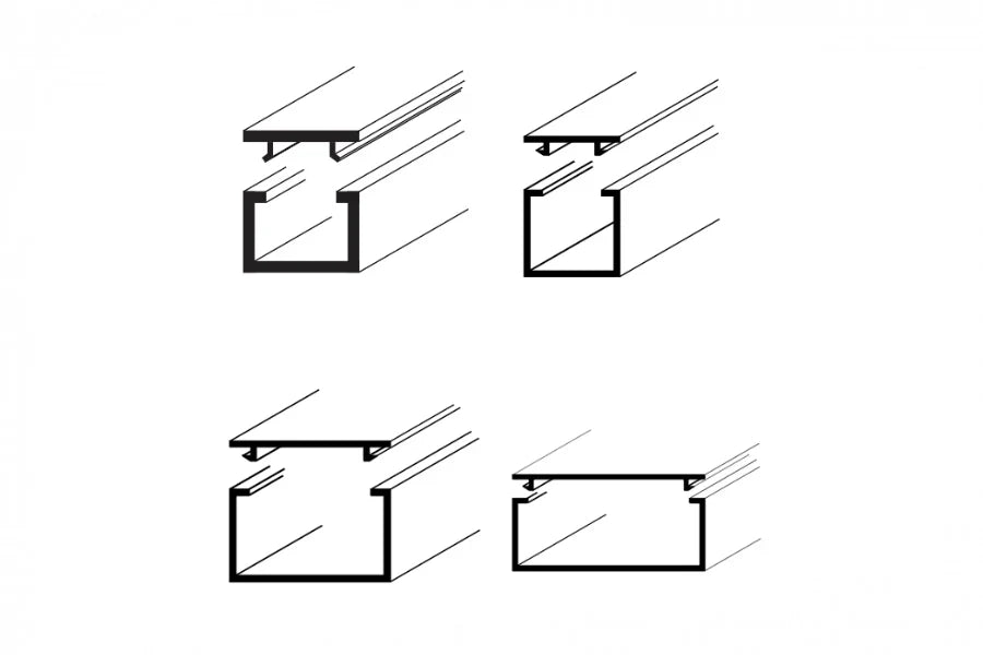 White PVC Cable Trunking – 1m & 2.44m Self-Adhesive Wire Conduit