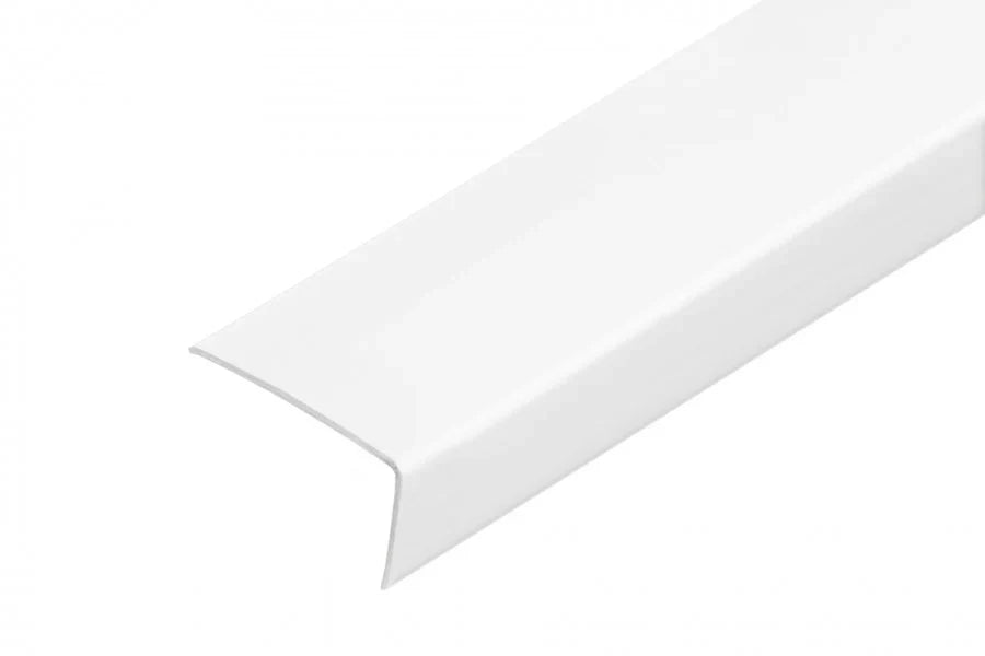 White PVC Corner Trim for Internal & External 90° Edges – Multiple Sizes, 1m and 2.48m