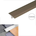 18mm Aluminium T-Joint Floor Transition Strip for Tile & Hard Flooring