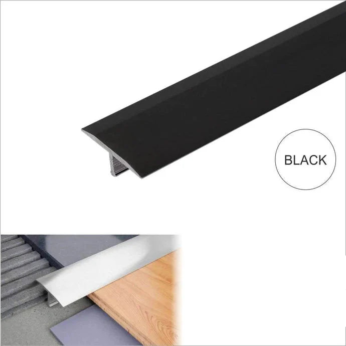13mm Aluminium T-Joint Floor Transition Strip for Tiled and Hard Flooring