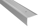 Aluminium Stair Nosing with Grooved Anti-Slip – 40mm x 30mm – Silver, Titanium