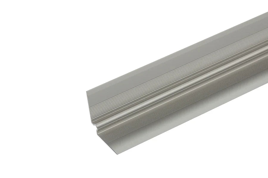 Silver Inner Corner Aluminium Stair Trim for 5mm LVT – Clean Finish Edge Profile