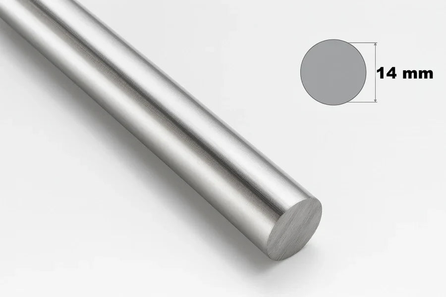 Solid Stainless Steel Round Bar 1m Length – Precision Metal Rod in Multiple Diameters