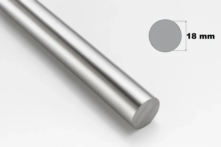 Solid Stainless Steel Round Bar 1m Length – Precision Metal Rod in Multiple Diameters