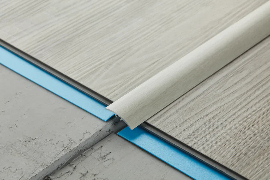 30mm Wood Effect UPVC Threshold Bar - 900mm Self-Adhesive Floor Transition Strip