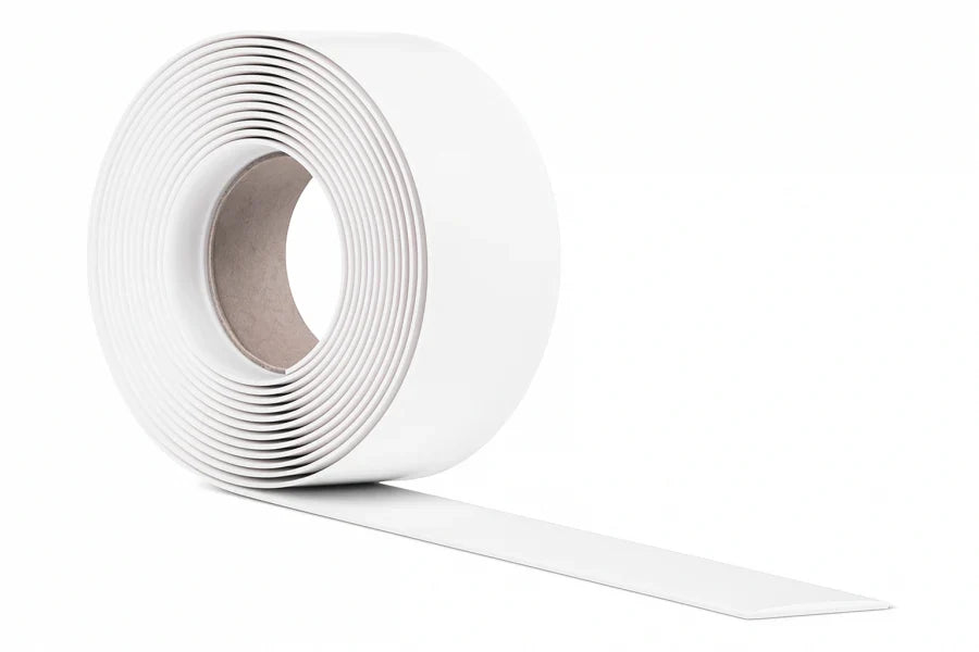 White PVC Flat Architrave Strip 6m Long – Smooth White Trim Bar